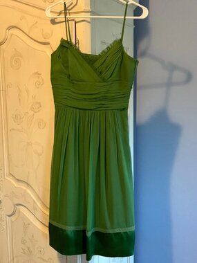 Laundry‎ By Shelli Segal Silk Green Dress 6P